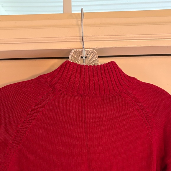 JEANNE PIERRE Ladies Crimson Turtleneck Sweater - Picture 5 of 9